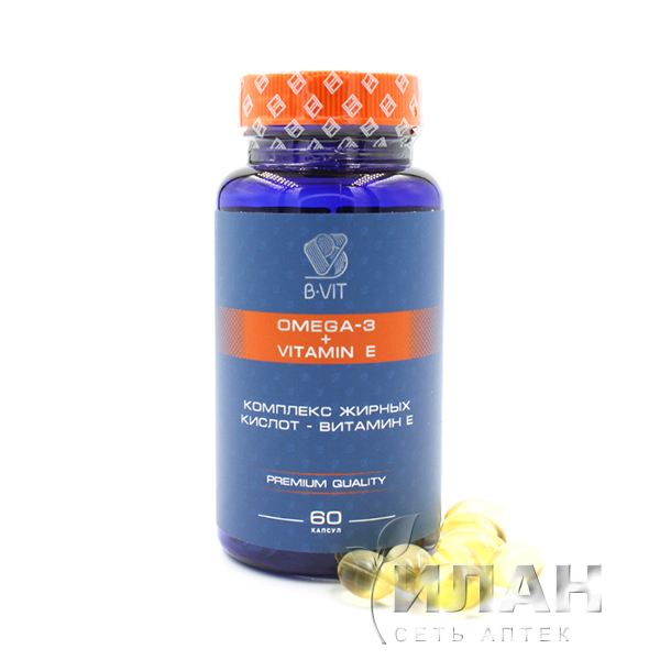 B-VIT Омега-3 рыбий жир + Витамин Е 500 мг (B-VIT Omega 3 + E vitamin 500 mg)