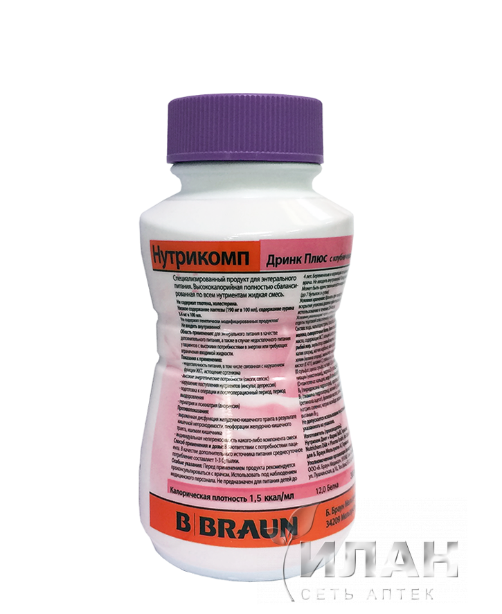 Нутрикомп Дринк Плюс (Nutricomp Drink Plus) клубника