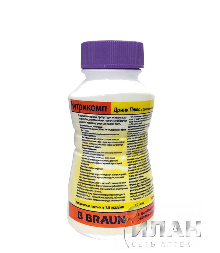 Нутрикомп Дринк Плюс (Nutricomp Drink Plus) банан