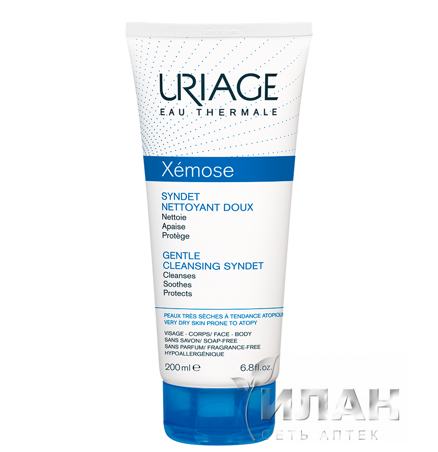 Урьяж Ксемоз Синдет Гель-крем пенящийся без мыла (Uriage Xemose Gentle cleansing syndet)