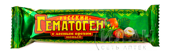 Гематоген Русский с лесным орехом