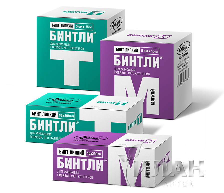 Бинт Бинтли-М липкий