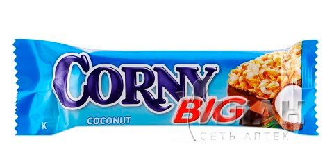 Батончик Корни Биг (Corny Big) с кокосом и молочным шоколадом