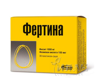 Фертина Инозит 1000 мг Фолиевая кислота 100 мкг