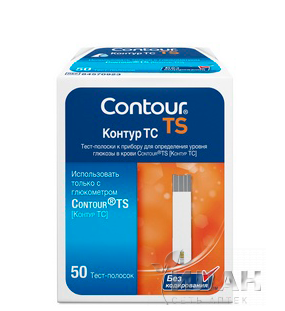 Тест-полоски "Contour TS" к глюкометру "Contour TS"