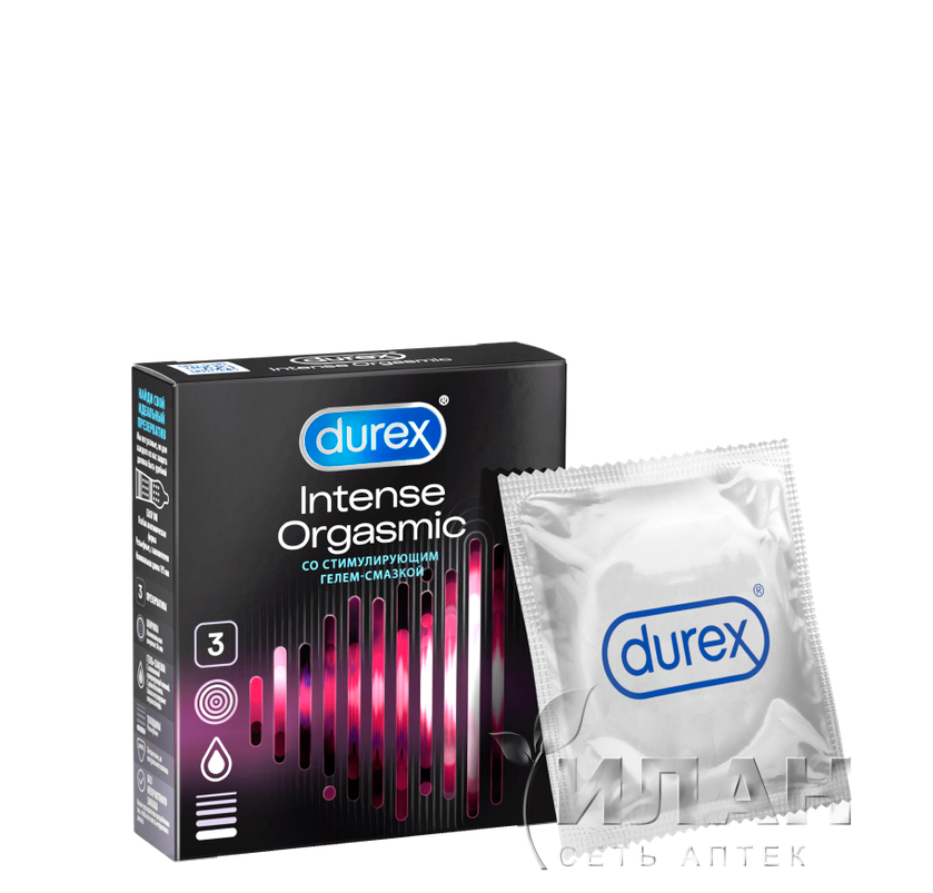Презервативы Дюрекс Интенс Оргазмик (DUREX Intense Orgasmic) рельефные