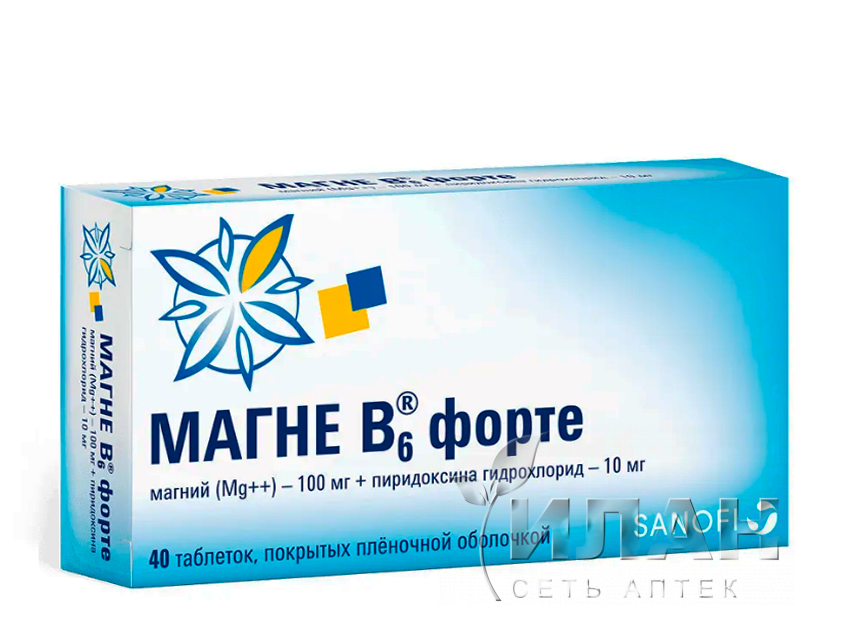 Магне В6 форте (Magne B6 forte)